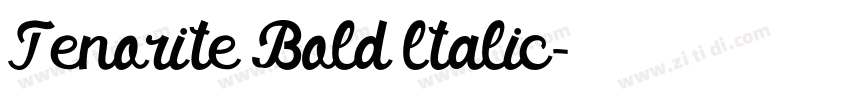 Tenorite Bold ltalic字体转换
